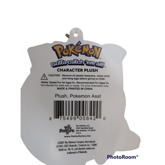 Pokemon Character Plush Pikachu, NEW WITH TAGS 2021 - Picture 3 of 5